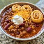 Hillbilly Chili and Cinnamon Rolls
