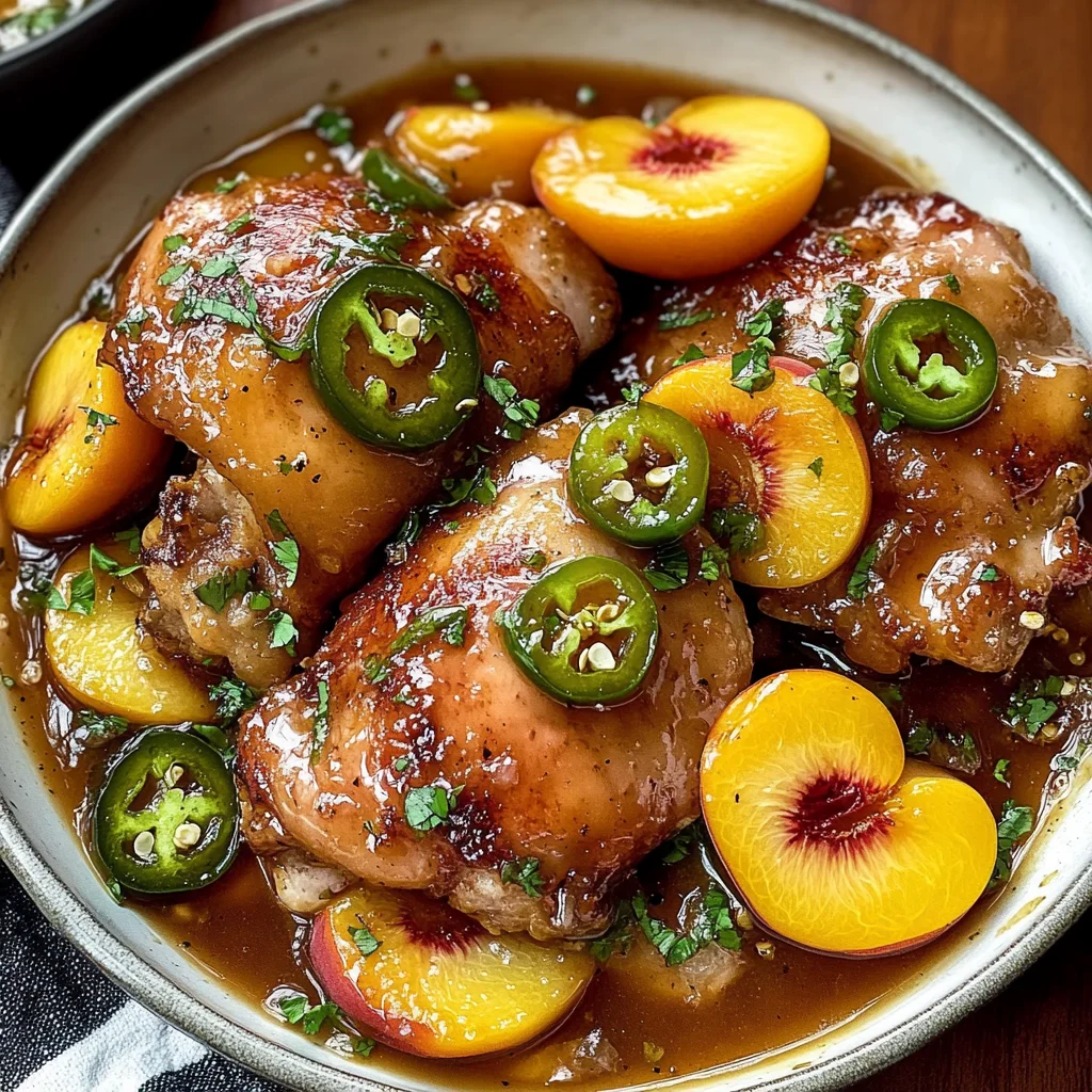 Jalapeno Peach Chicken