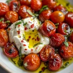 Juicy Roasted Tomatoes with Burrata