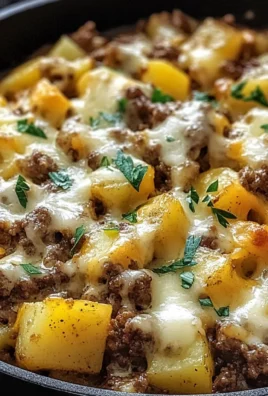 One-Pan Cheesy Meat & Potato Skillet