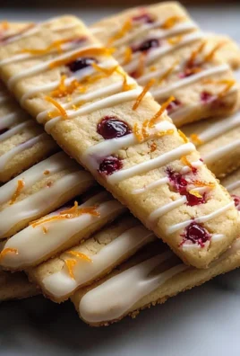 Orange Cranberry Shortbread Cookies