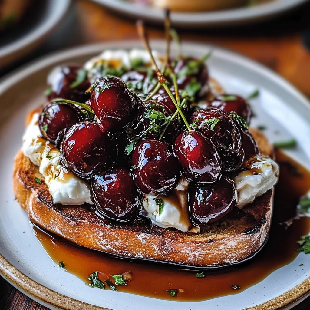 Roasted Cherry & Burrata Dream Toast