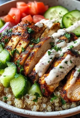 Savor 2-Hour Grilled Chicken Shawarma Bowls with Creamy Garlic Sauce