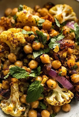 Spicy Roasted Cauliflower Salad