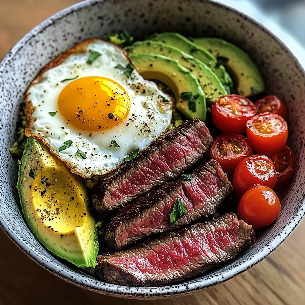Steak and Eggs Breakfast Bowl