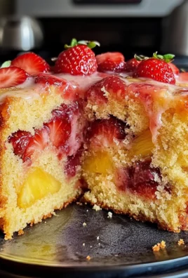 Strawberry Pineapple Pound Cake