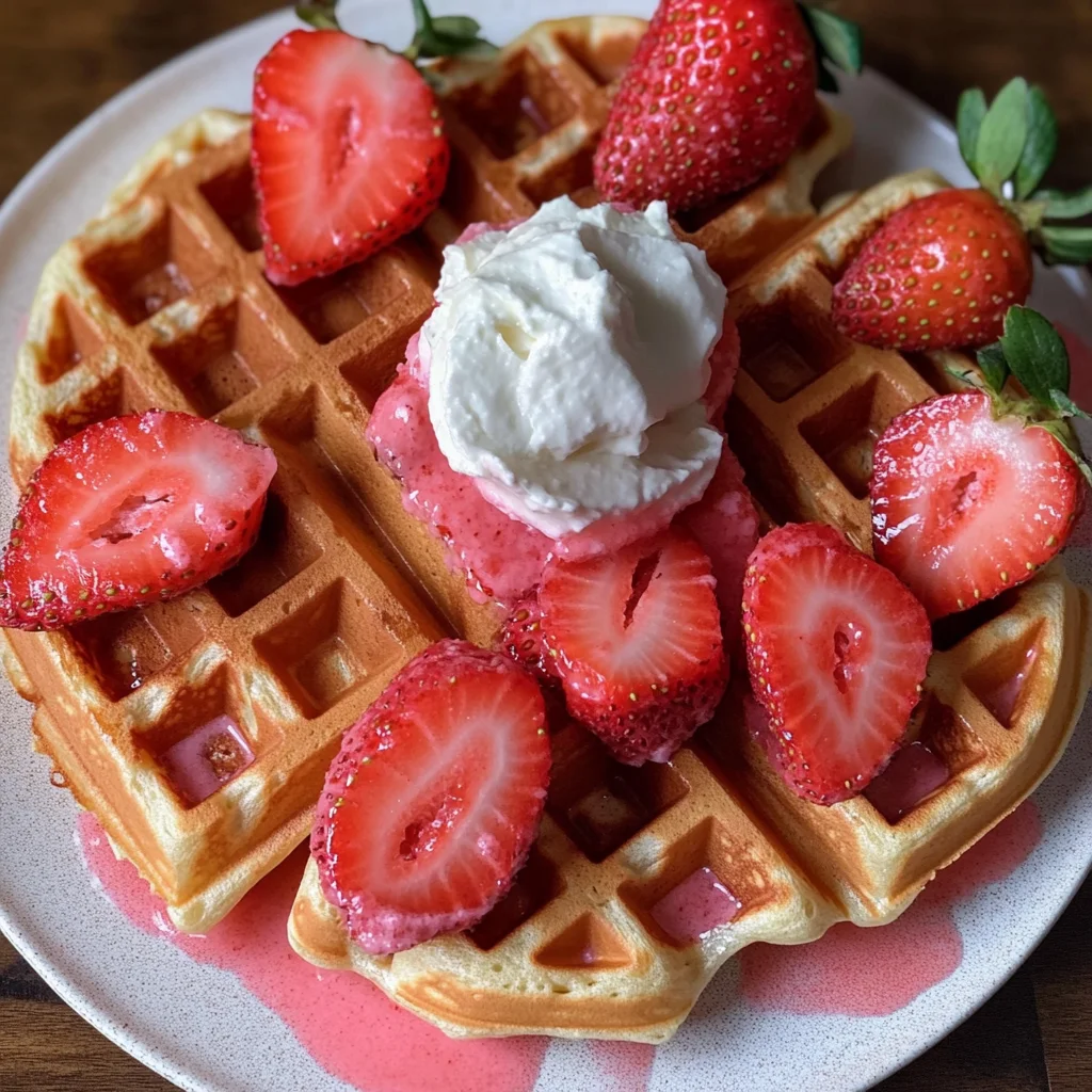 Strawberry Waffles Recipe