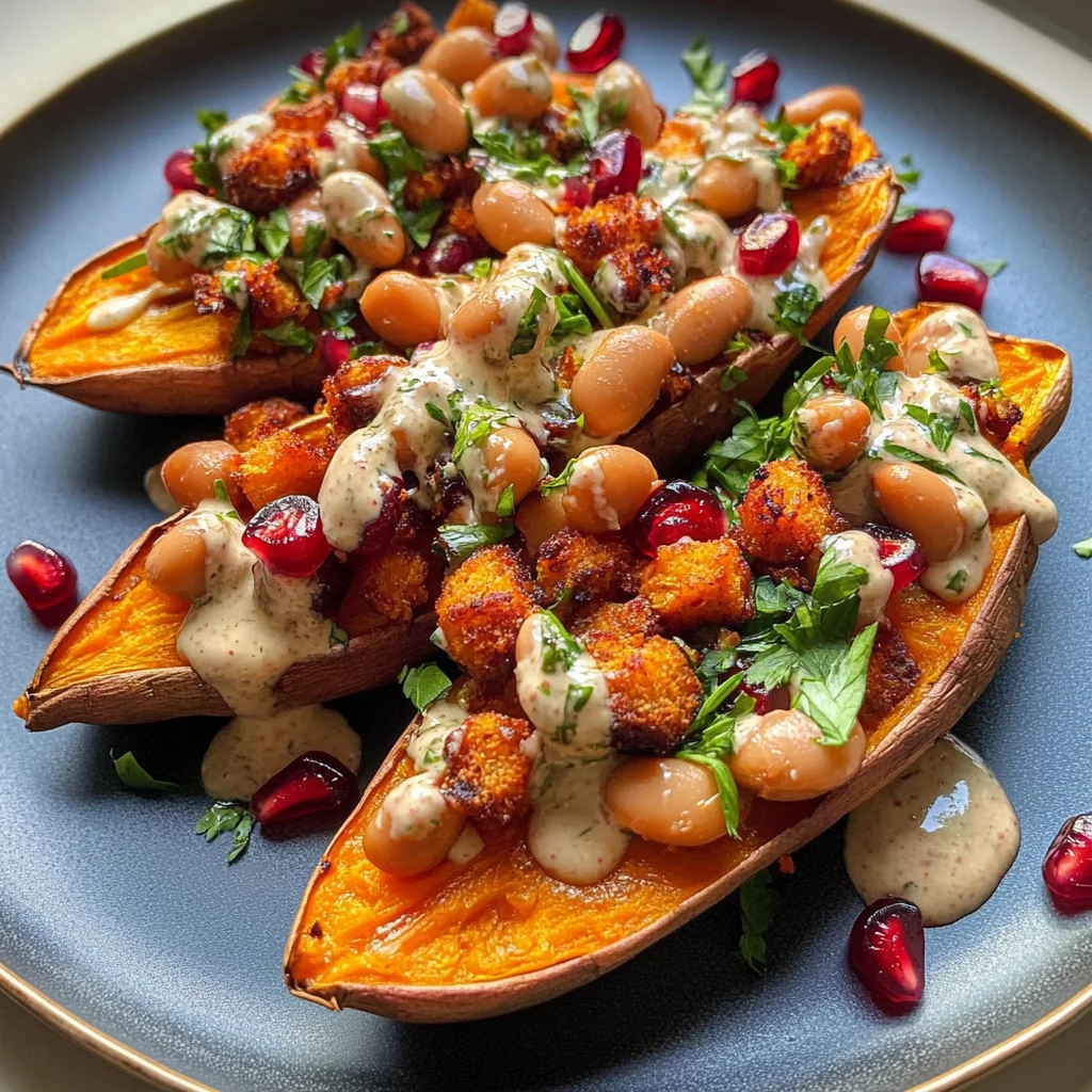 Sweet Potato with Butter Beans Crunch