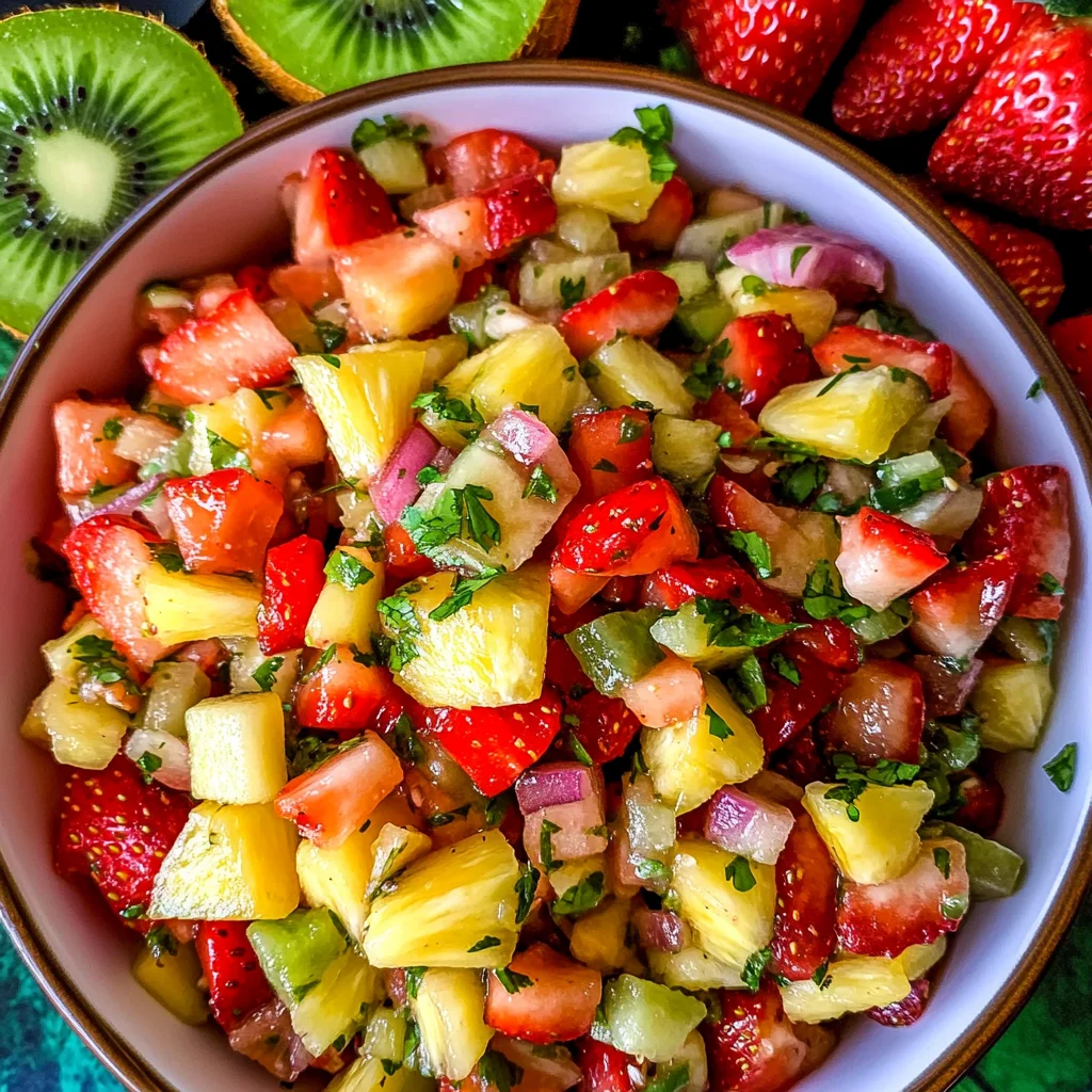 Tangy Pineapple Strawberry Salsa