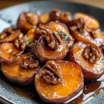 Walnut Maple Roasted Sweet Potatoes