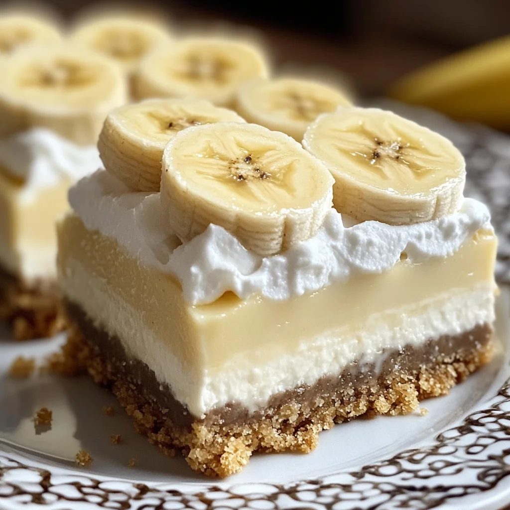 Banana Cream Cheesecake Bars