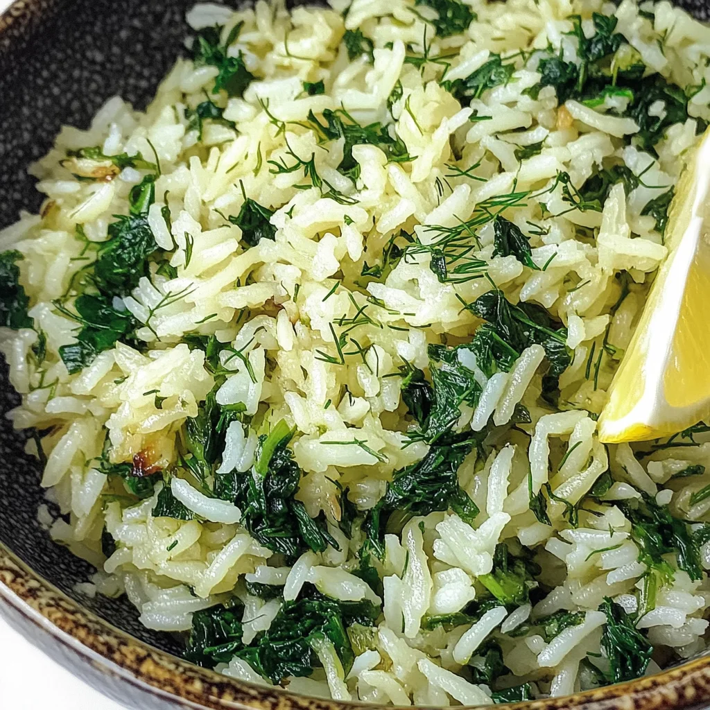 Easy Spinach Rice Recipe (Spanakorizo)