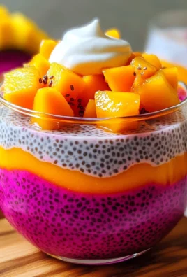 Mango and Dragon Fruit Chia Pudding
