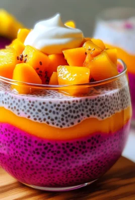 Mango and Dragon Fruit Chia Pudding