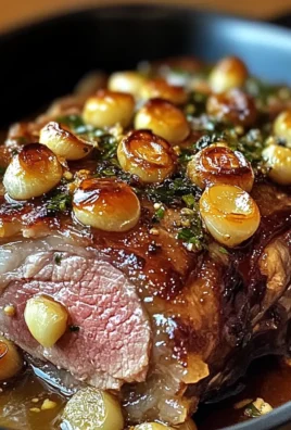 Slow-Roasted Garlic-Honey Mustard Confit Lamb Shoulder