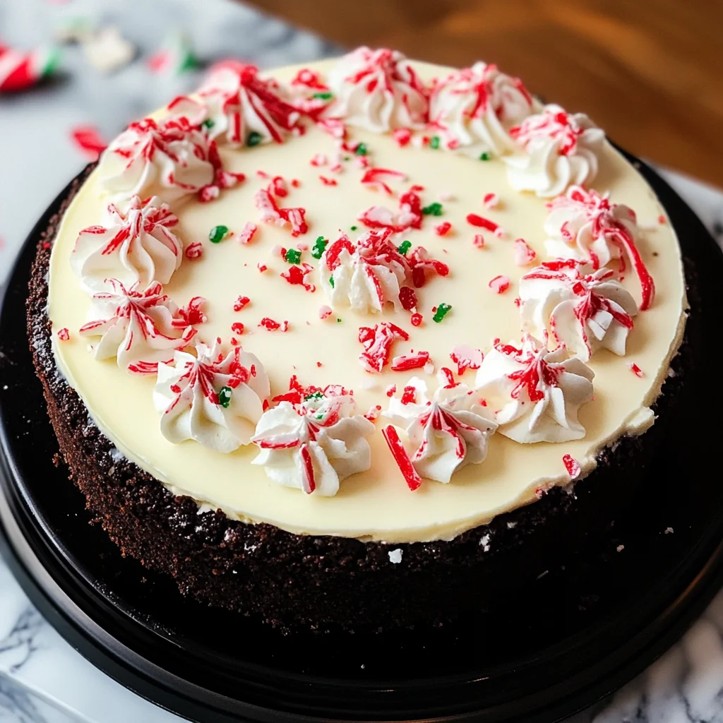 Best Christmas Peppermint Cheesecake
