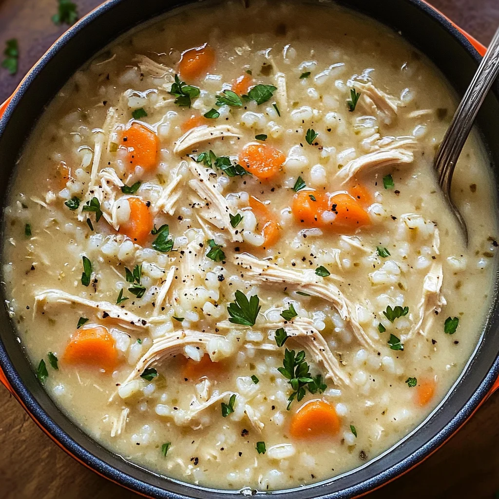 Crack Chicken and Rice Soup