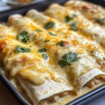 Creamy White Chicken Enchiladas