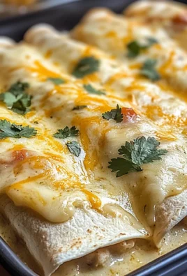 Creamy White Chicken Enchiladas