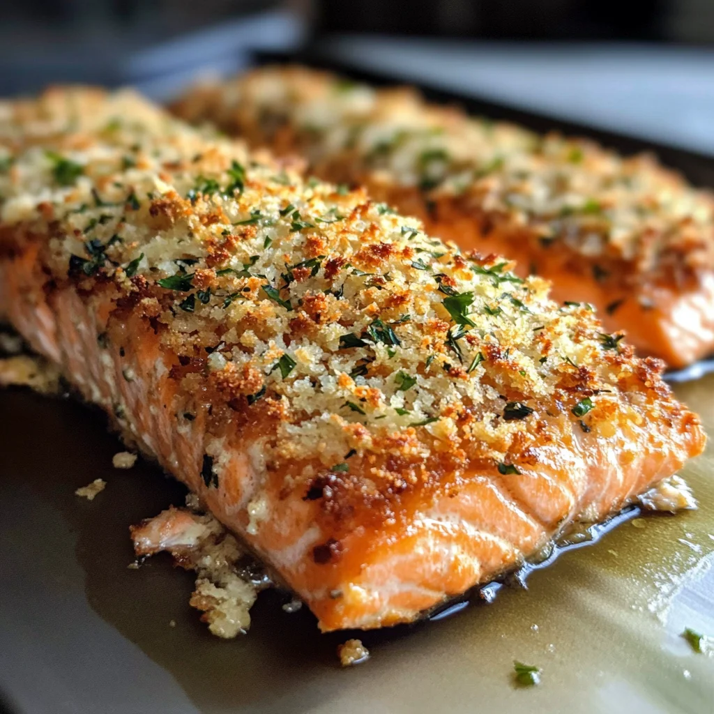Crispy Parmesan Crusted Baked Salmon: 1 amazing dish