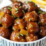 Crock Pot Hawaiian Meatballs