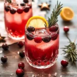 Festive Christmas Cranberry Spritzer