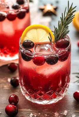 Festive Christmas Cranberry Spritzer