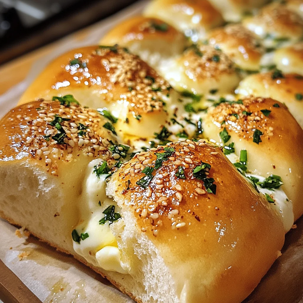 Korean Cream Cheese Garlic Bread