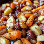 Maple Dijon Roasted Apples & Carrots