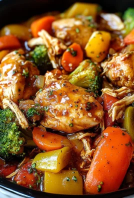 Slow Cooker Honey Garlic Chicken And Veggies Recipe