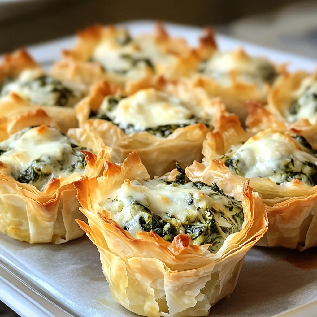 Spinach and Artichoke Dip Cups