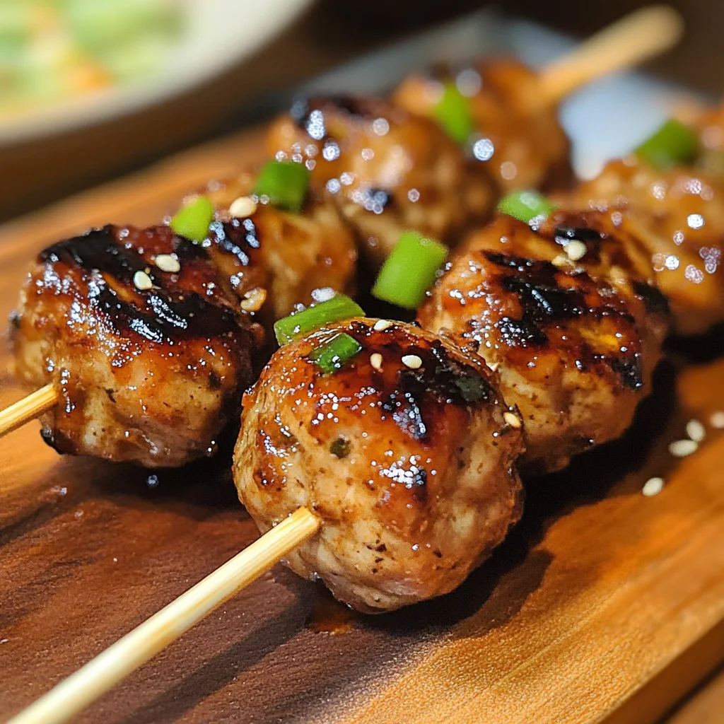 Tsukune (Japanese Chicken Meatballs) Recipe
