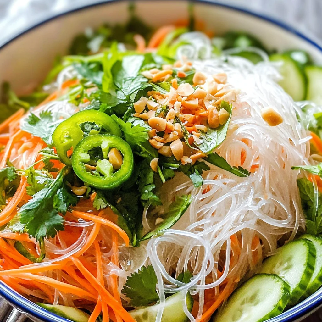 Vietnamese Noodle Salad with Tangy Dressing