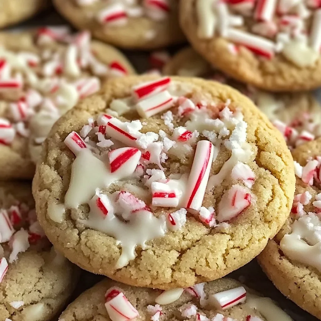 White Chocolate Candy Cane Cookies
