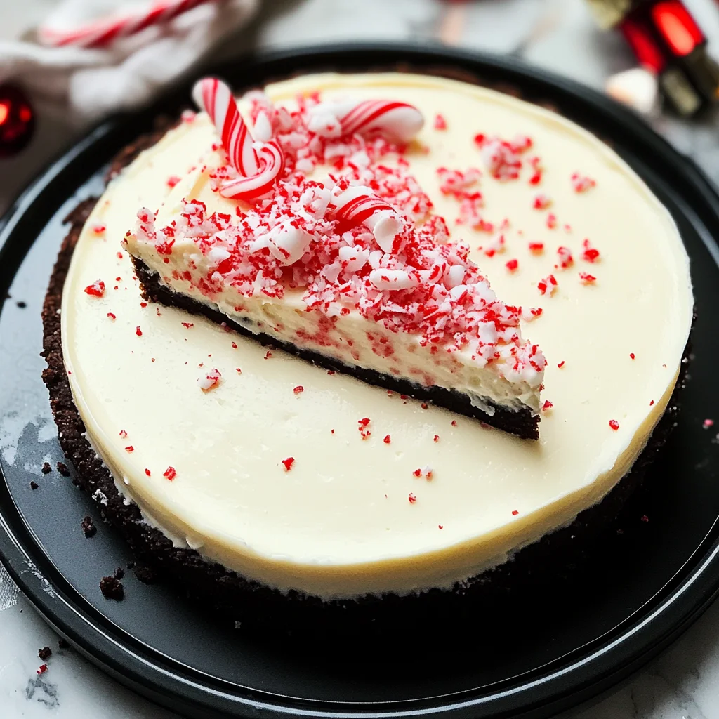 Best Christmas Peppermint Cheesecake