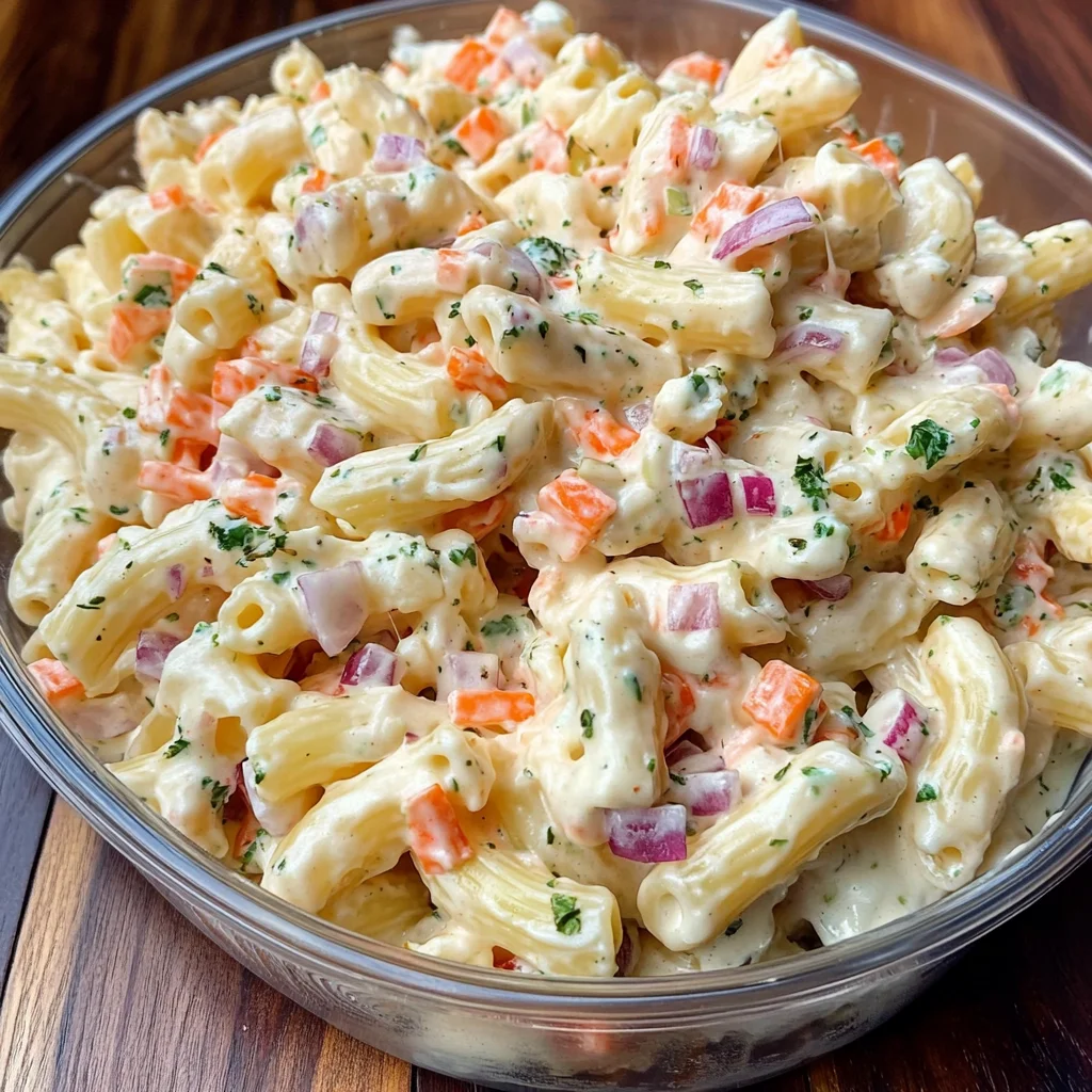 Cheddar Sour Cream Macaroni Salad Recipe