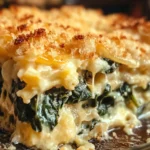 Cheesy Italian Spinach Bake