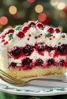 Christmas Cranberry Poke Cake Recipe