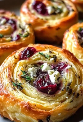 Cranberry Cream Cheese Pinwheels with Feta & Herbs