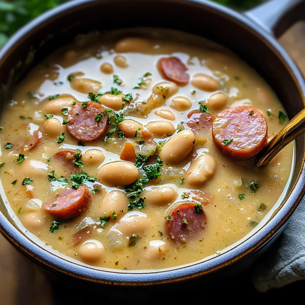 Creamy Bean Soup with Kielbasa