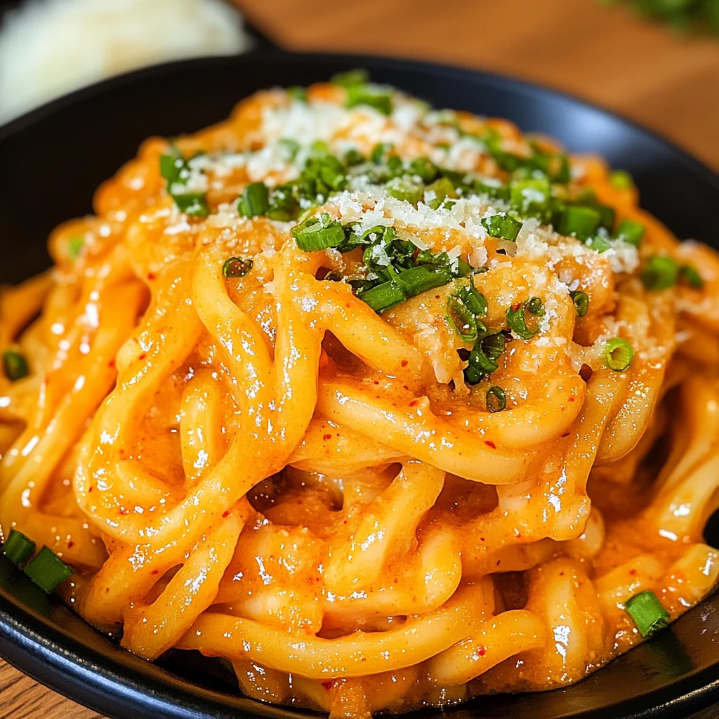 Creamy Gochujang Udon Noodles