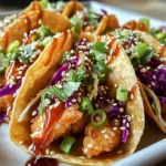Crispy Chicken Wonton Tacos
