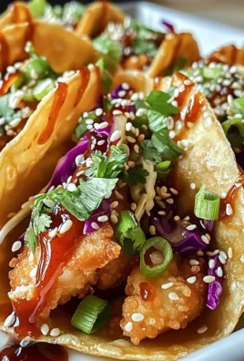Crispy Chicken Wonton Tacos