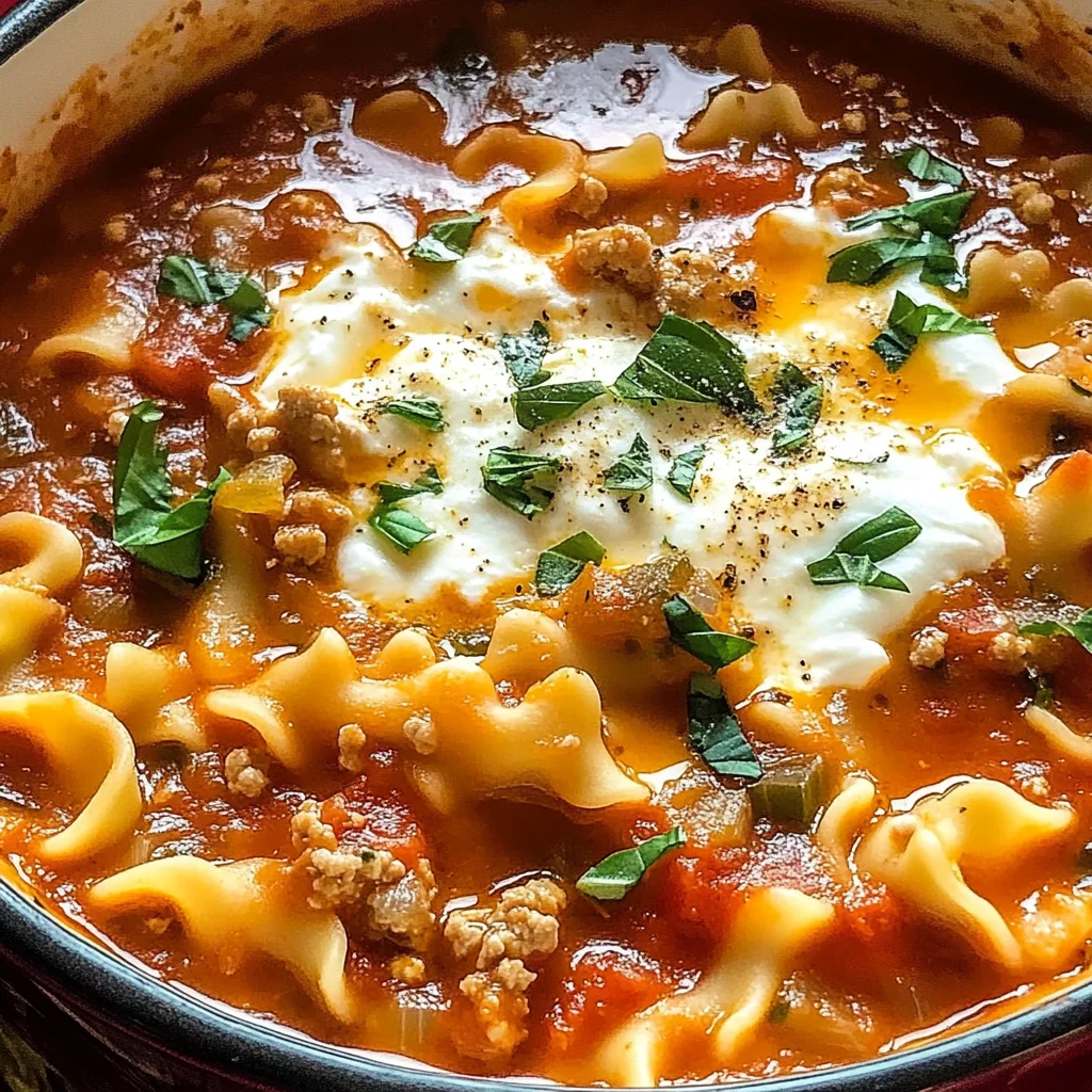 Delicious & Hearty Lasagna Soup Recipe - Perfect for Fall Dinner!