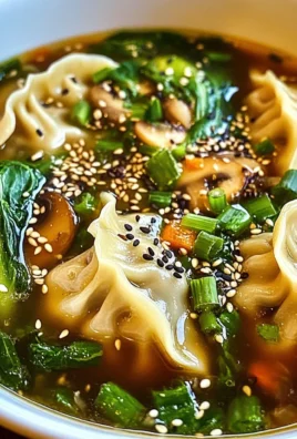 Easy Asian Dumpling Potsticker Soup