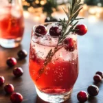 Festive Christmas Cranberry Spritzer