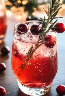 Festive Christmas Cranberry Spritzer
