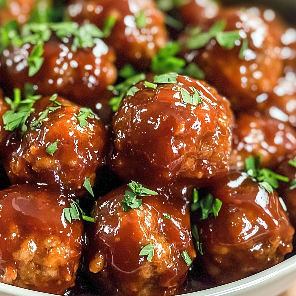 Honey BBQ Crockpot Meatballs