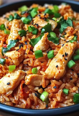 Kimchi Fried Rice with Chicken