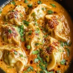 One Pan Baked Dumplings